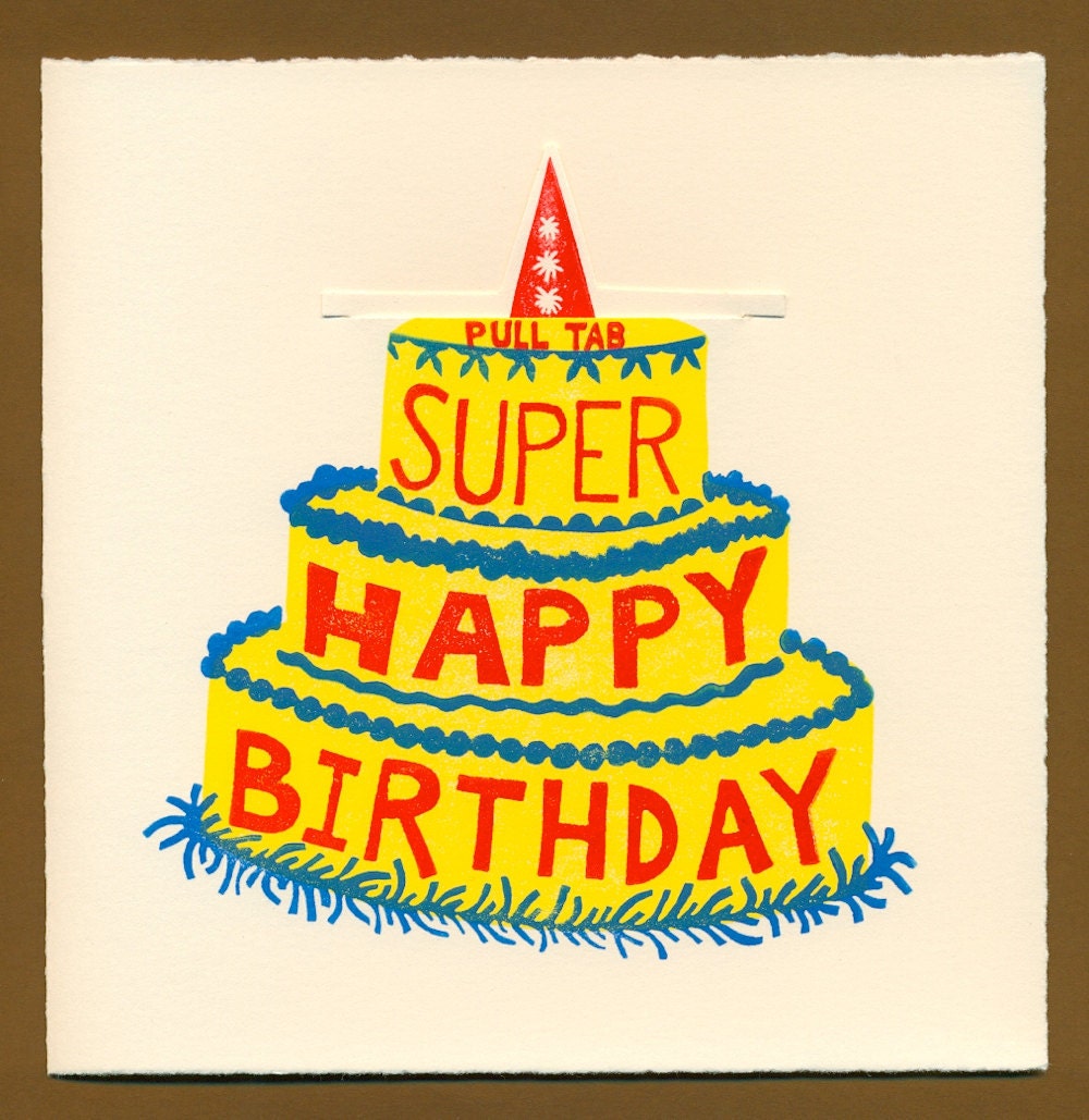 Pop Up Bear Birthday Card