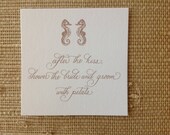Sea Horse Petal Tags - Set of 25