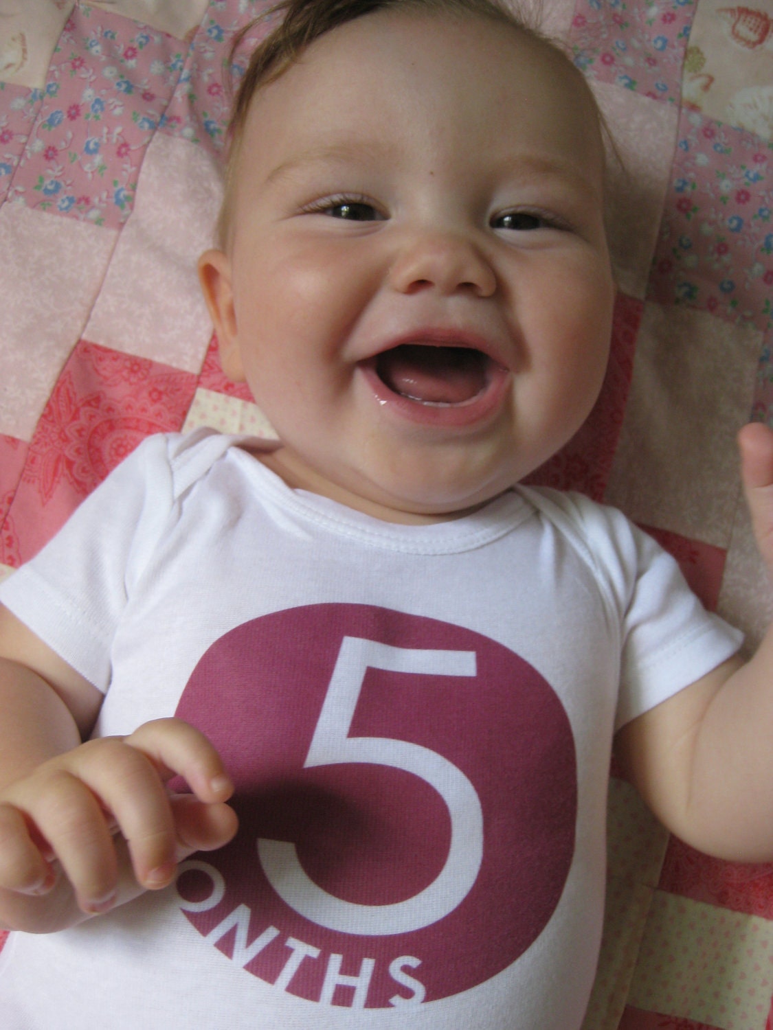 Grow BABY Grow 12 set MODERN pink Onesies