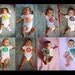 grow BABY grow 6 set of circle polka dot Onesies