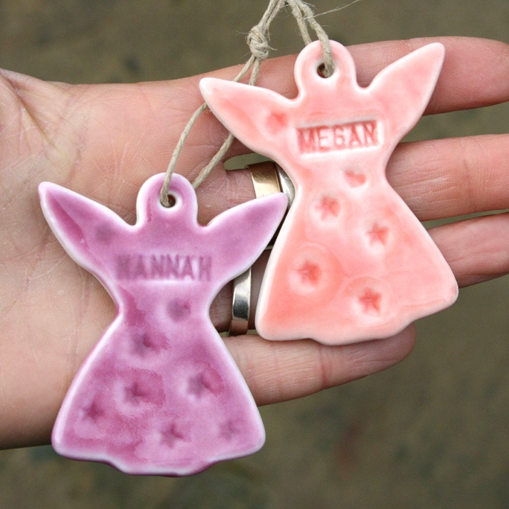 Personalized Porcelain Angel Decoration