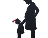 Custom Mother and Child Contemporary Silhouettes