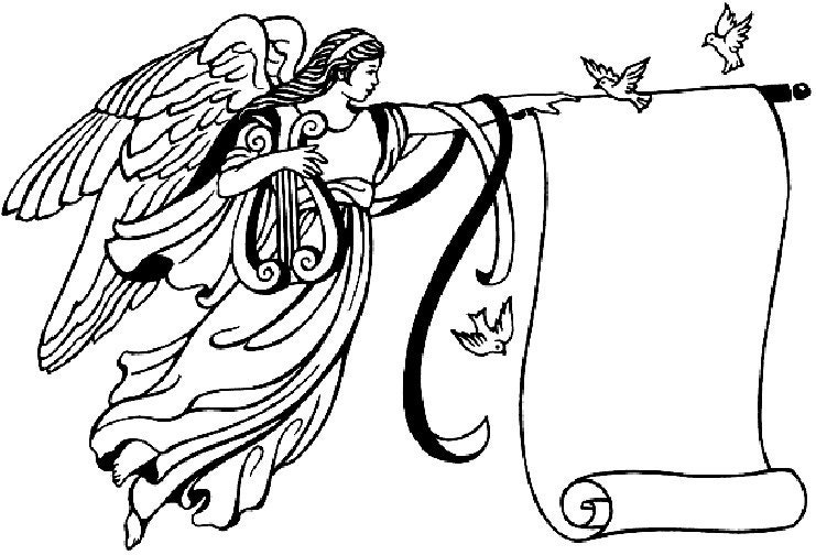 Angel With Scroll