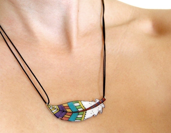 Feather necklace