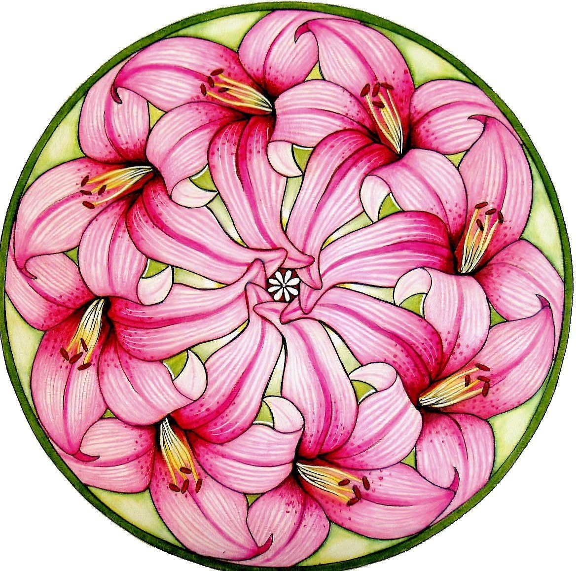 Stargazer Lily Mandala