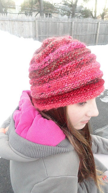 No Two Snowflakes presents Snowdrift Hat Simple Knit Hat PATTERN PDF by Nicole Feller-Johnson