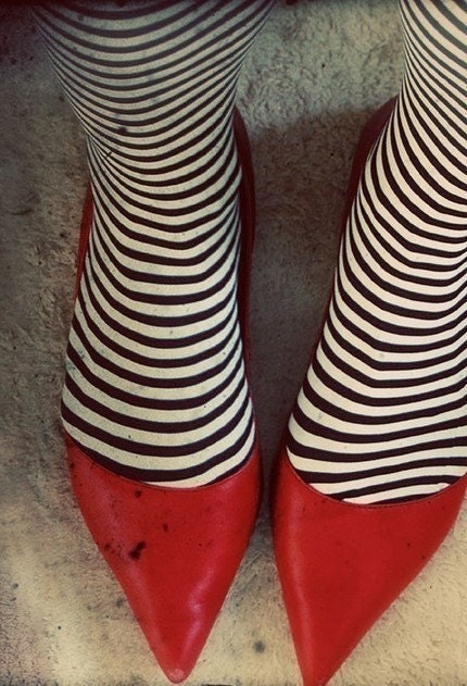 Whimsical Red Shoes Photograph, Dorothy, 4x6 Oz Portrait by Elle Moss