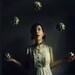 Juggling Photo, A Spontaneous Revolution, Whimsical 5x5 Circus Photograph, Dark Art