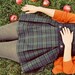 Apple Photograph 8x10 Autumn Photo, Whimsical School Girl Portrait, Fall, Orange
