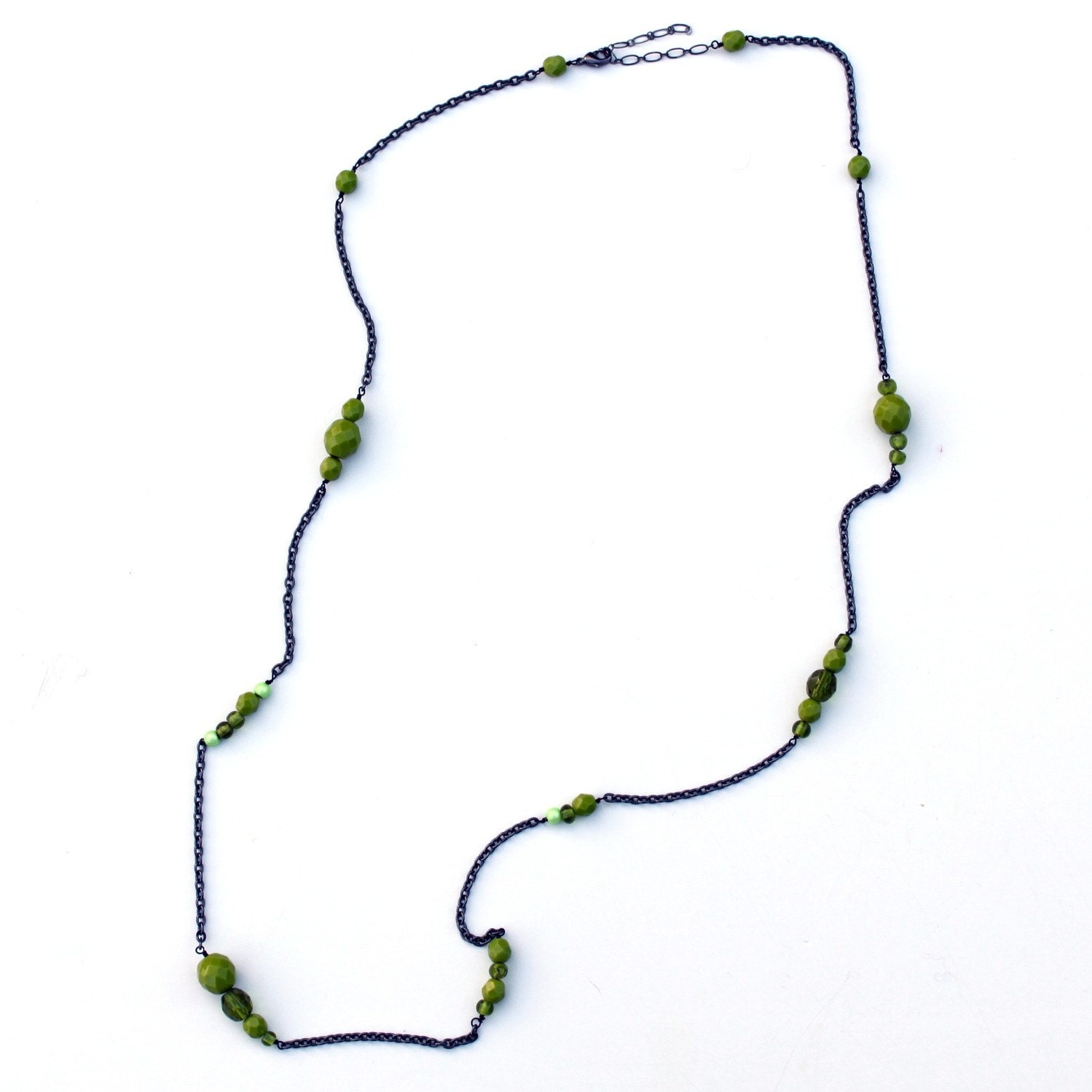 Moss Drip necklace - Green Moss Grew All Around Collection