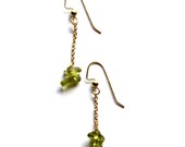 Peridot stack earrings
