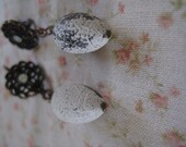White Shabby Chic Earrings