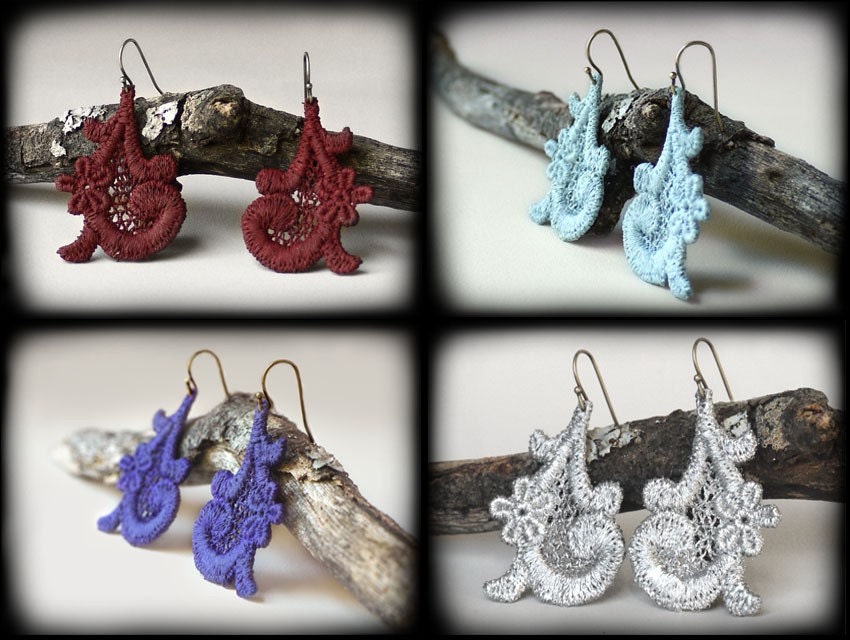 You Pick the Color- Versailles Lace Earrings