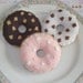 Set of Three Felt Play Food Donuts