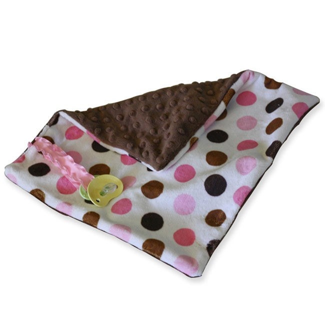 SALE-Strawberry Chocolate Chip Minky Pacifier Blanket