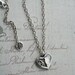 Tick Tock Clockwork Heart Necklace - Steampunk Necklace Watch Gears - Sterling Silver Pendant Handmade Jewelry .925 Silver