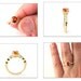 Reserved 14K Orange Sapphire Ring with Diamond Halo Custom Bridal Jewelry