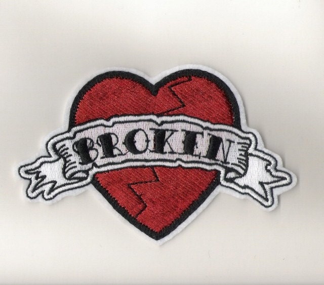 Tattoo style Broken Heart Iron Tattoo style Broken Heart Iron