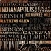 NASCAR race tracks typography orginal graphic word art on canvas 16 x 16 by stephen fowler
