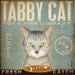 Tabby Cat Tuna Company graphic artwork on canvas 12 x 12 inches by stephen fowler