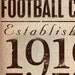 Chicago Bears Football club typography original graphic art on canvas 6 x 12 x 1.5 by gemini studio
