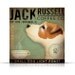 Jack Russell Coffee company vintage style graphic artwork on canvas 12 x 12 original by stephen fowler