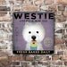 Westie Cupcake Company original graphic art on canvas 12 x 12 by stephen fowler