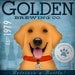 Golden Retriever Brewing Company original graphic illustration giclee archival signed artist's print 12 x 12