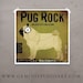 PUG ROCK records album style graphic artwork archival Giclee print