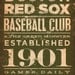 BOSTON red sox baseball club original graphic art giclee archival signed print 10 x 20 by stephen fowler