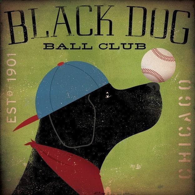 Black Dog Illustration