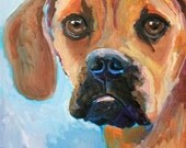 Puggle Art Print of Original Acrylic Painting - 11x14