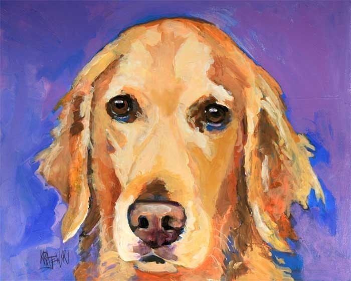 golden retriever art