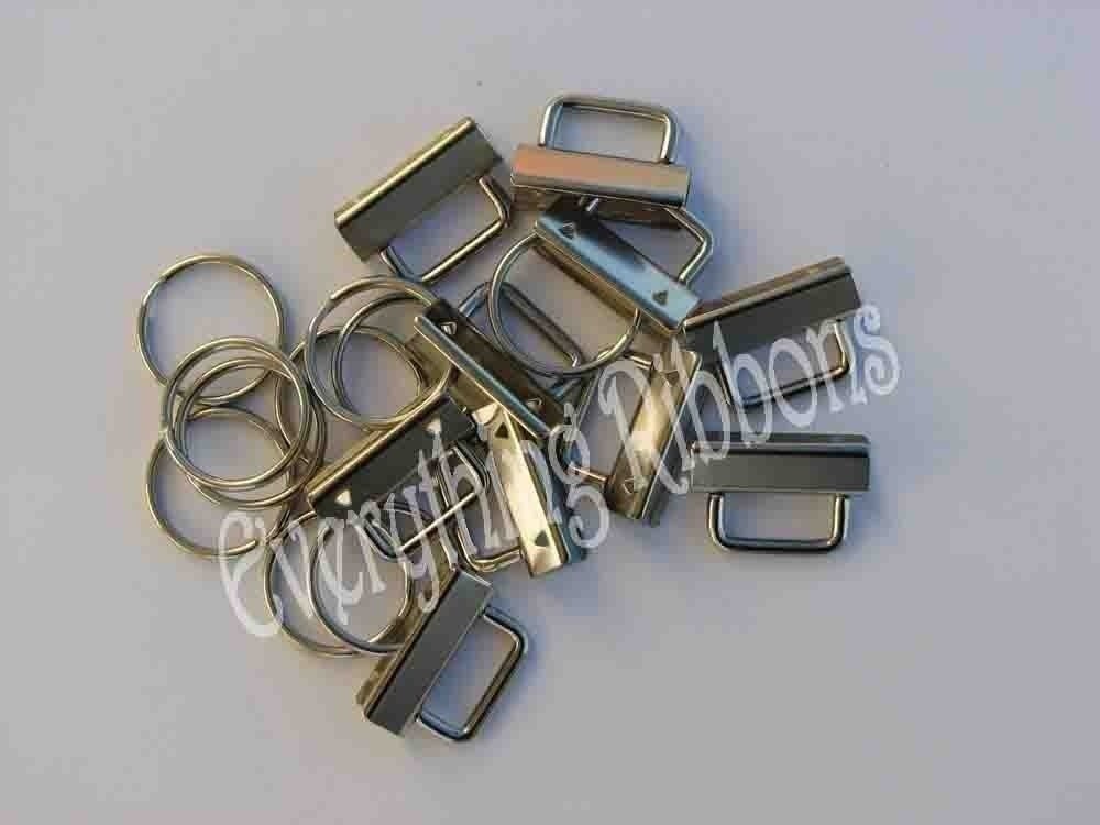 Key Fob Hardware 1.25 Inch - 100 Sets - Plus Instructions - 10 PERCENT REFUND