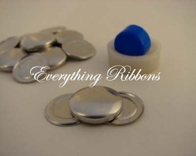 Size 45 (1 1\/8 inch) Cover Buttons Starter Kit (makes 6) w\/ Tool - FLAT BACKS - Plus Free Instr. - ENTER TO WIN