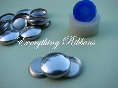 Size 24 (5\/8 inch) Cover Buttons Starter Kit (makes 10) with Tool - FLAT BACKS - Plus Free Instructions - ENTER TO WIN