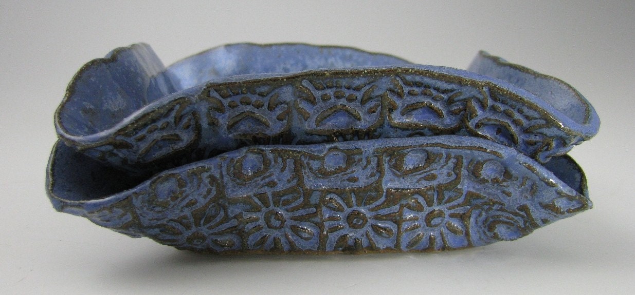 Blue Square Dipping Dishes - Pair