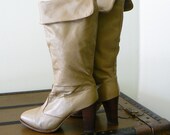 tan leather .vintage. (pirate) boots