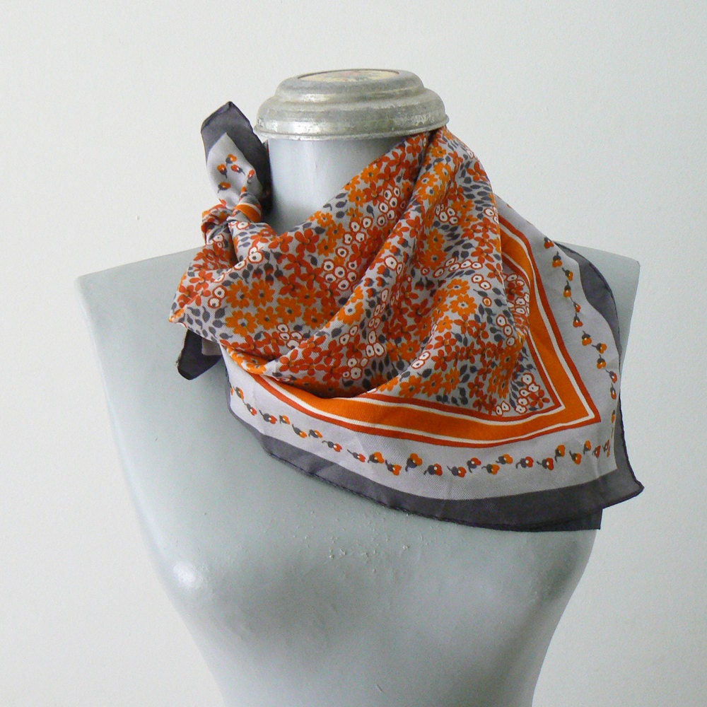 floral .vintage. scarf