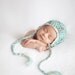 Newborn baby hat with earflaps photography prop