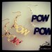 pow gold mirror or black earrings
