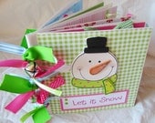 LeT iT SnOW Paper Bag premade SCRAPBOOK ALBUM