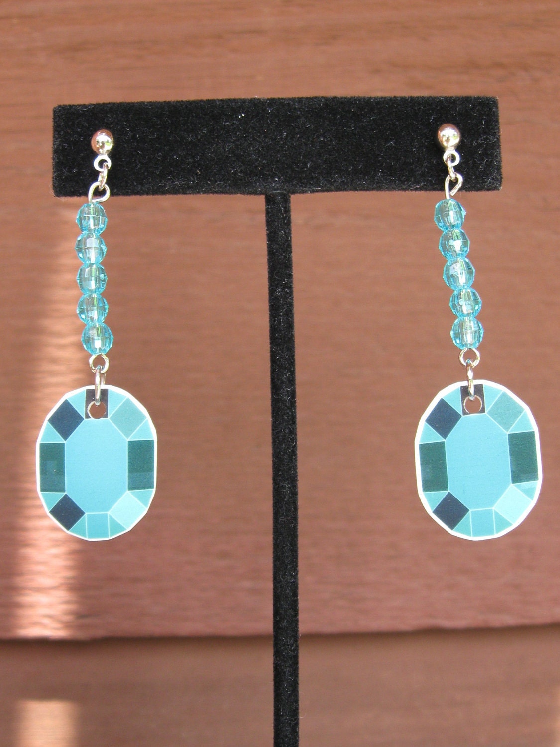Shrinky dink charm earrings