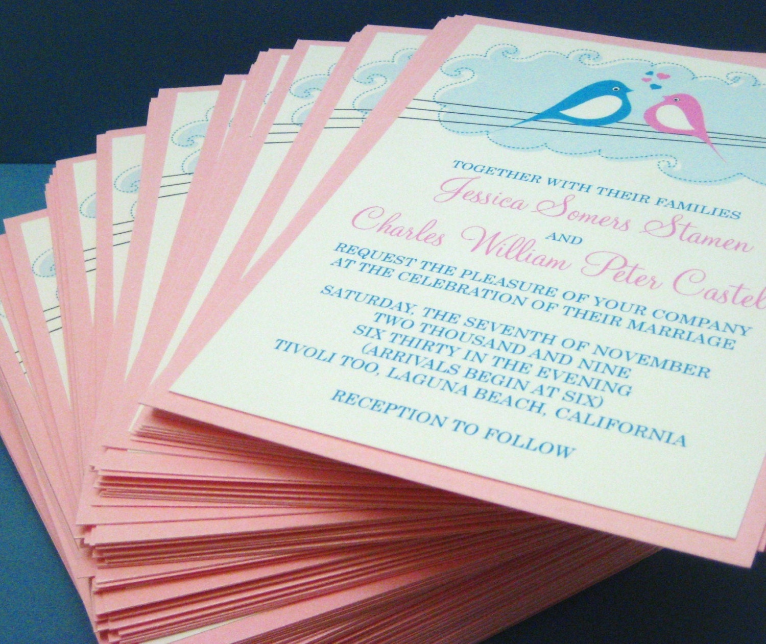 Love Bird Wedding Stationery