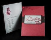 Asian Cherry Blossom Wedding Invitation Set