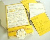Rustic Victorian Wedding Invitation Set