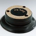 Cherry Blossom 3" Candleholder / Wine Bottle Coaster , Turquoise green, handmade wheel thrown pottery by Loma Prieta Pottery