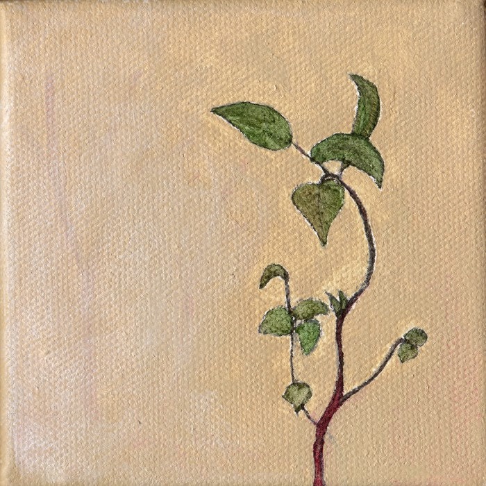 Peppermint (original painting)   RESERVED for GreenCleanVintage