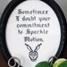 Sparkle Motion - Donnie Darko - Framed Cross Stitch (Made to Order)