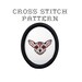 DIY Dog Sugar Skull - .pdf Original Cross Stitch Pattern - Instant Download